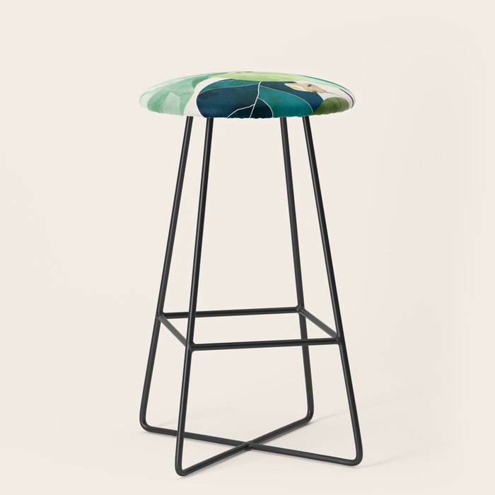 Indigo Plant II Stool Gallery Image 1