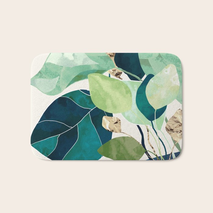 Indigo Plant II Bath Mat Gallery Image 1