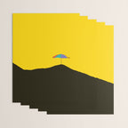 Colorful Parasol Black Yellow Background #decor #society6 #buyart Wrapping Paper Gallery Image 3
