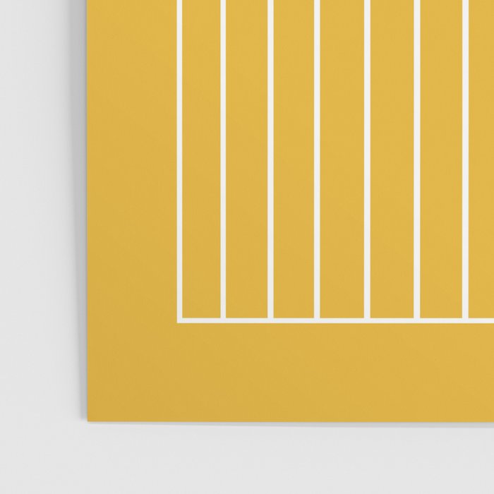 Minimal Arch IX Golden Yellow Modern Geometric Lines Poster Gallery Image 3