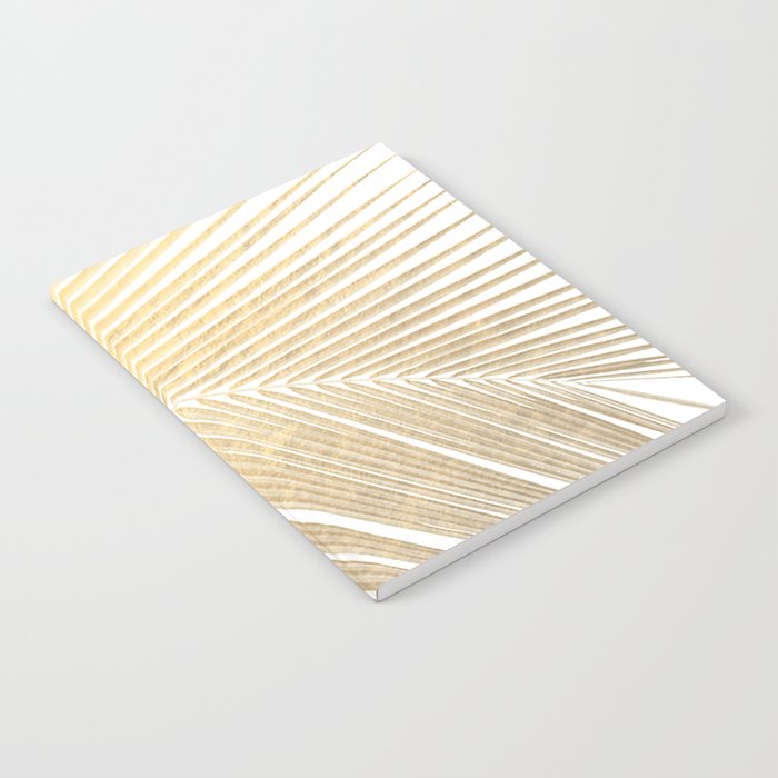 Palm leaf - gold Notebook Gallery Image 1