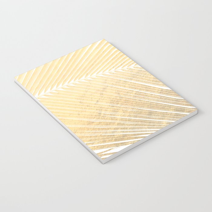 Palm leaf - gold Notebook Gallery Image 3