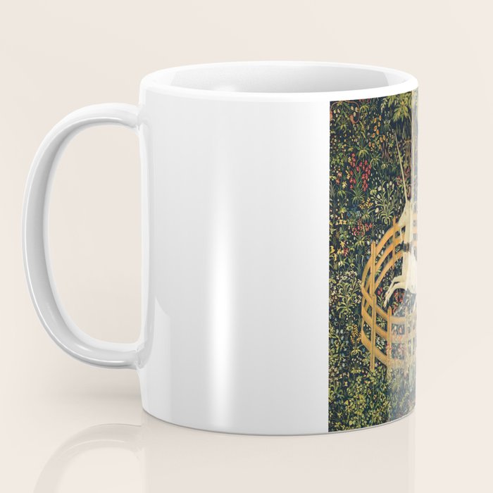 The Unicorn in Captivity (from the Unicorn Tapestries) 1495-1505 Coffee Mug Gallery Image 3