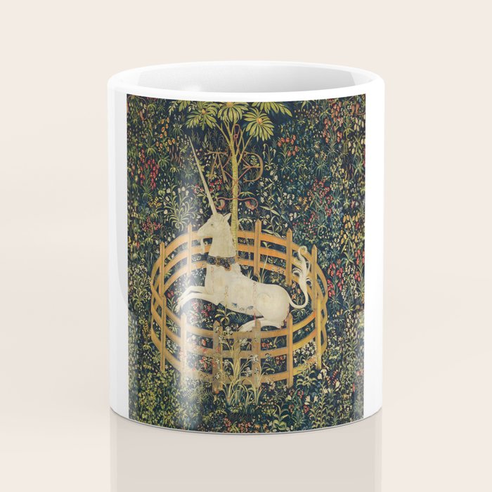 The Unicorn in Captivity (from the Unicorn Tapestries) 1495-1505 Coffee Mug Gallery Image 4