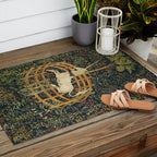 The Unicorn in Captivity (from the Unicorn Tapestries) 1495-1505 Outdoor Rug Gallery Image 2