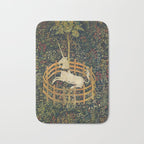 The Unicorn in Captivity (from the Unicorn Tapestries) 1495-1505 Bath Mat Gallery Image 1