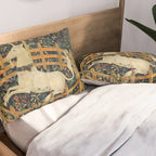 The Unicorn in Captivity (from the Unicorn Tapestries) 1495-1505 Pillow Sham Gallery Image 2