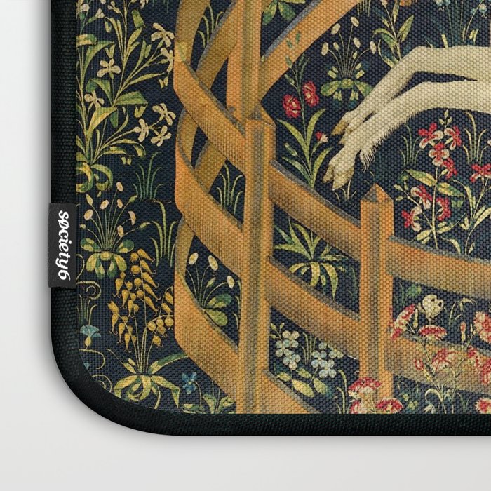 The Unicorn in Captivity (from the Unicorn Tapestries) 1495-1505 Laptop Sleeve Gallery Image 3