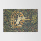 The Unicorn in Captivity (from the Unicorn Tapestries) 1495-1505 Rug Gallery Image 2