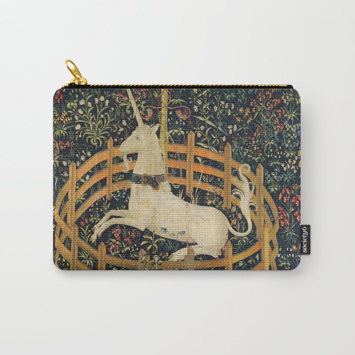 The Unicorn in Captivity (from the Unicorn Tapestries) 1495-1505 Carry All Pouch Gallery Image 1