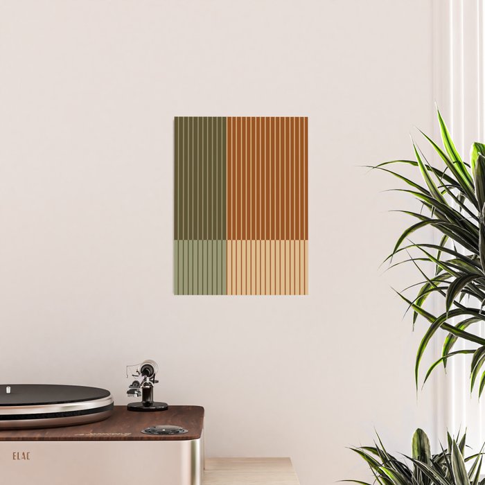 Color Block Line Abstract XIV Poster Gallery Image 2