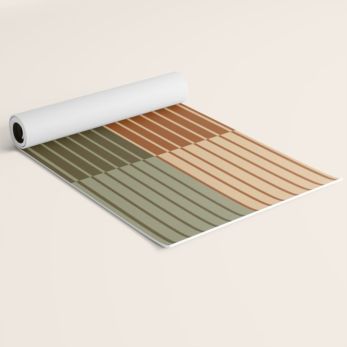 Color Block Line Abstract XIV Yoga Mat Gallery Image 2