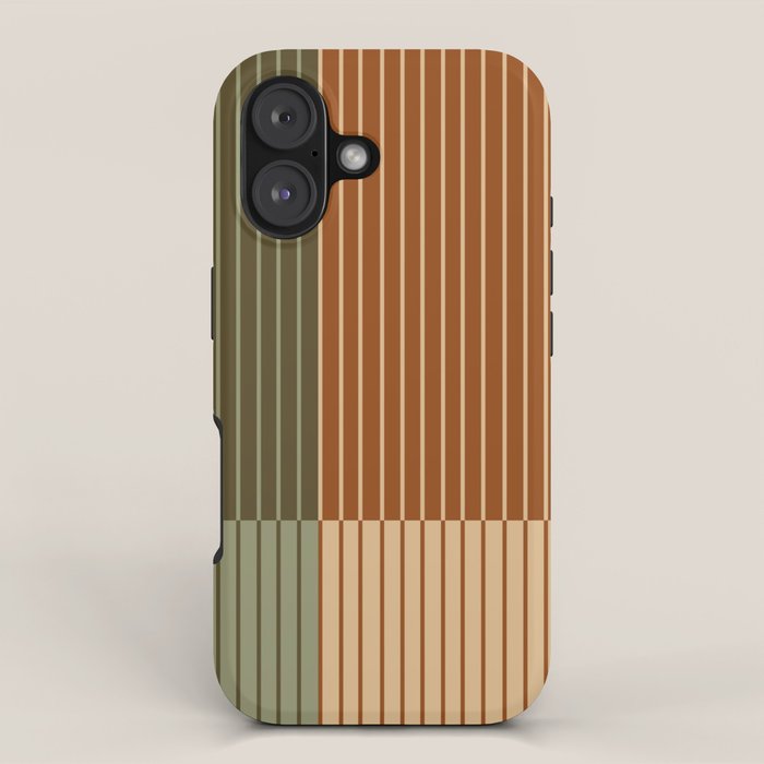 Color Block Line Abstract XIV iPhone Case Gallery Image 1