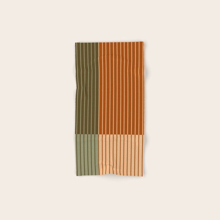 Color Block Line Abstract XIV Bath Towel Gallery Image 1