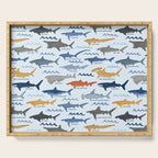Shark Species Identification Chart Serving Tray Gallery Image 1