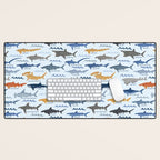 Shark Species Identification Chart Desk Mat Gallery Image 1