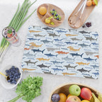 Shark Species Identification Chart Cutting Board Gallery Image 2