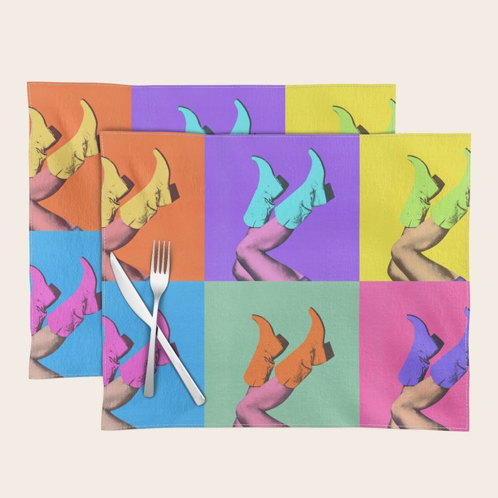 These Boots - Pop Art 1 Placemat Gallery Image 1