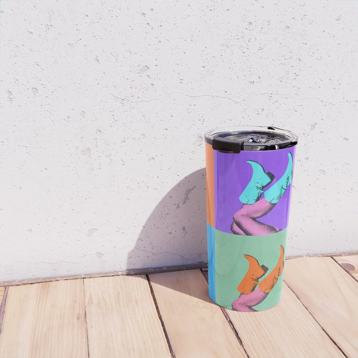 These Boots - Pop Art 1 Travel Mug Gallery Image 4