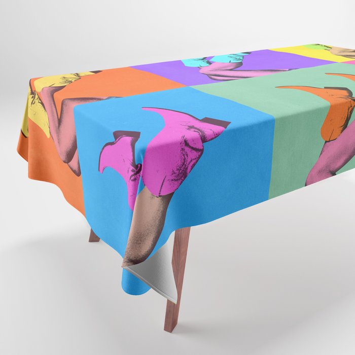 These Boots - Pop Art 1 Tablecloth Gallery Image 1