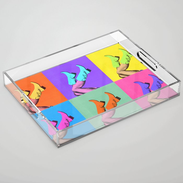 These Boots - Pop Art 1 Acrylic Tray Gallery Image 1