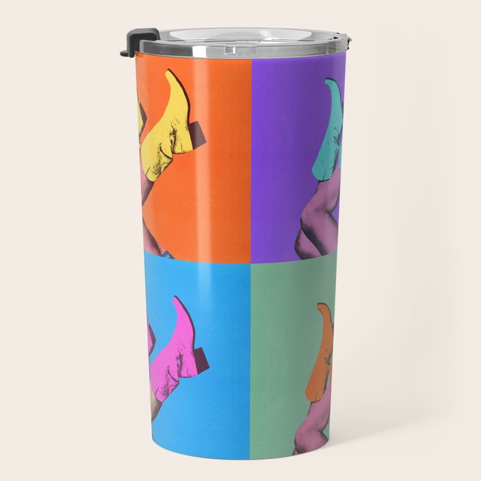 These Boots - Pop Art 1 Travel Mug Gallery Image 3