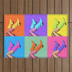 These Boots - Pop Art 1 Outdoor Rug Gallery Image 1