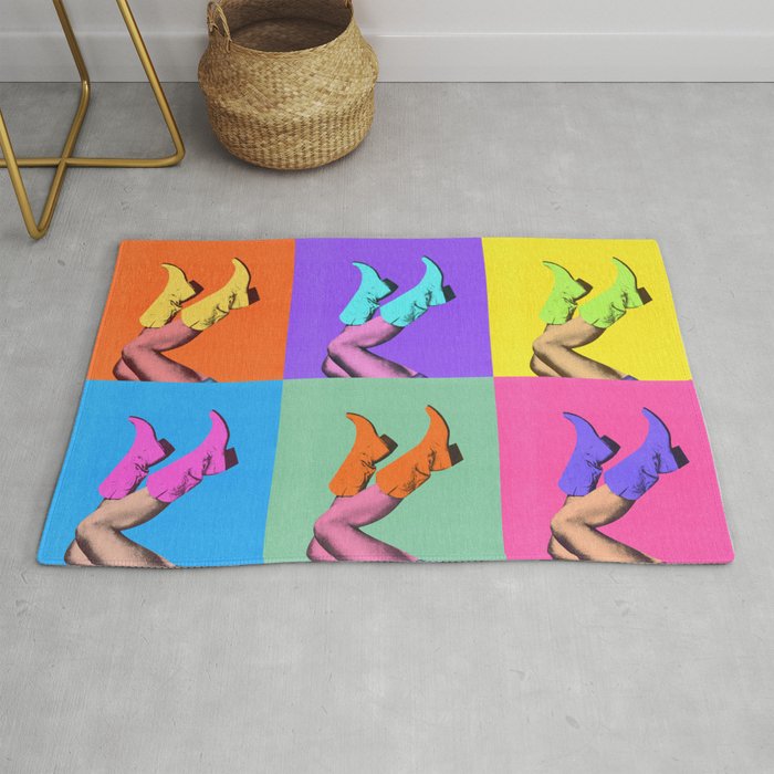 These Boots - Pop Art 1 Rug Gallery Image 1