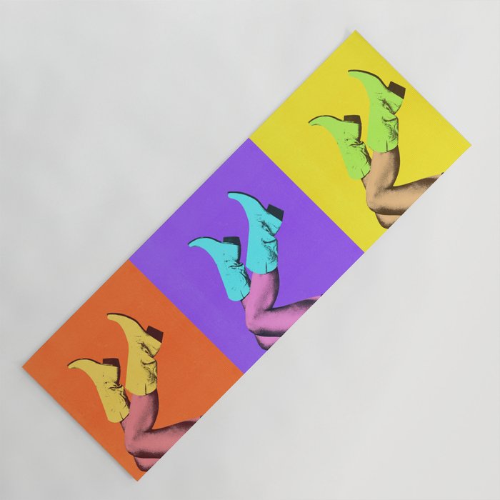 These Boots - Pop Art 1 Yoga Mat Gallery Image 1