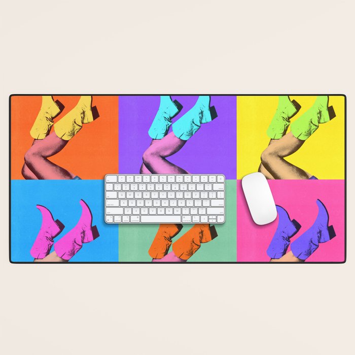These Boots - Pop Art 1 Desk Mat Gallery Image 1
