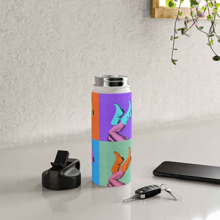 These Boots - Pop Art 1 Water Bottle Gallery Image 4