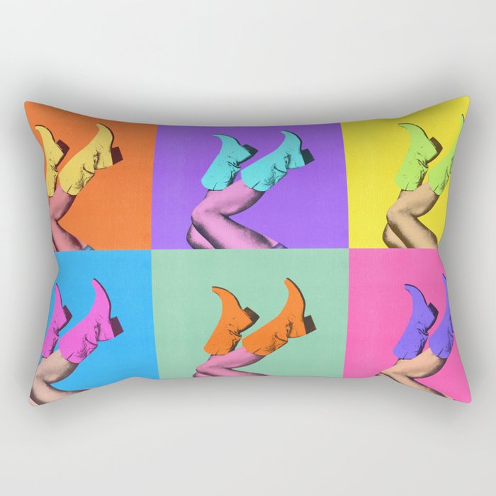 These Boots - Pop Art 1 Rectangular Pillow Gallery Image 2