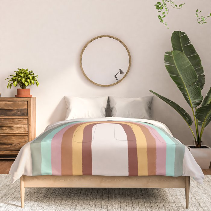 Rainbow cat 3 lover hugs Comforter Gallery Image 3