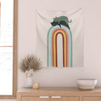 Rainbow cat 3 lover hugs Wall Tapestry Gallery Image 2