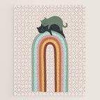Rainbow cat 3 lover hugs Jigsaw Puzzle Gallery Image 1