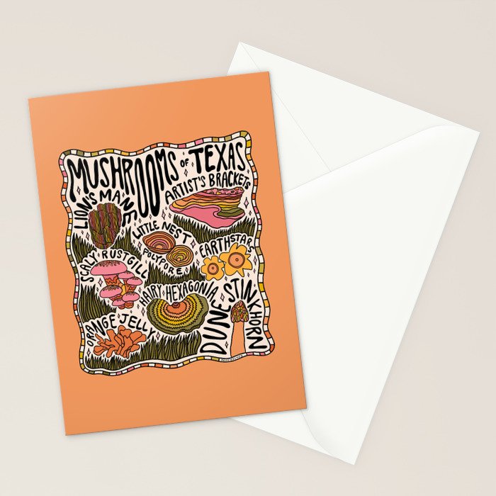 Mushrooms of Texas Stationery Card Gallery Image 2