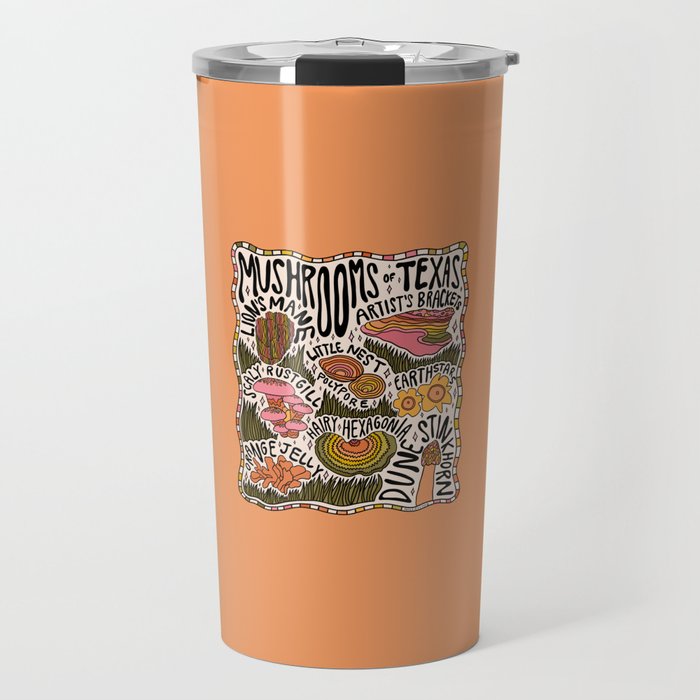 Mushrooms of Texas Travel Mug Gallery Image 1
