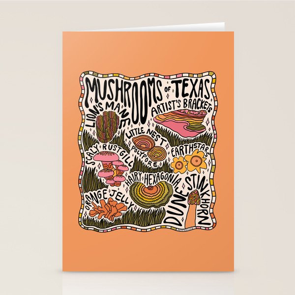 Mushrooms of Texas Stationery Card Gallery Image 1