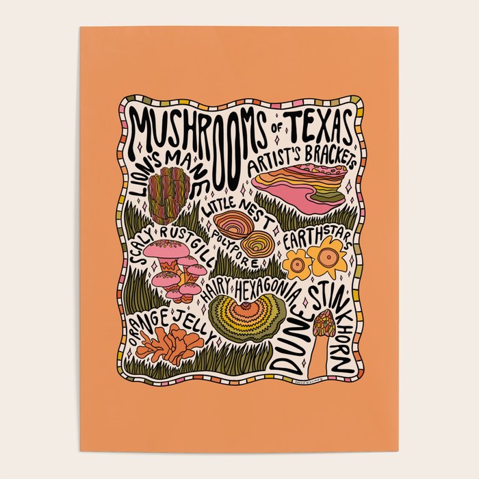 Mushrooms of Texas Poster Gallery Image 4