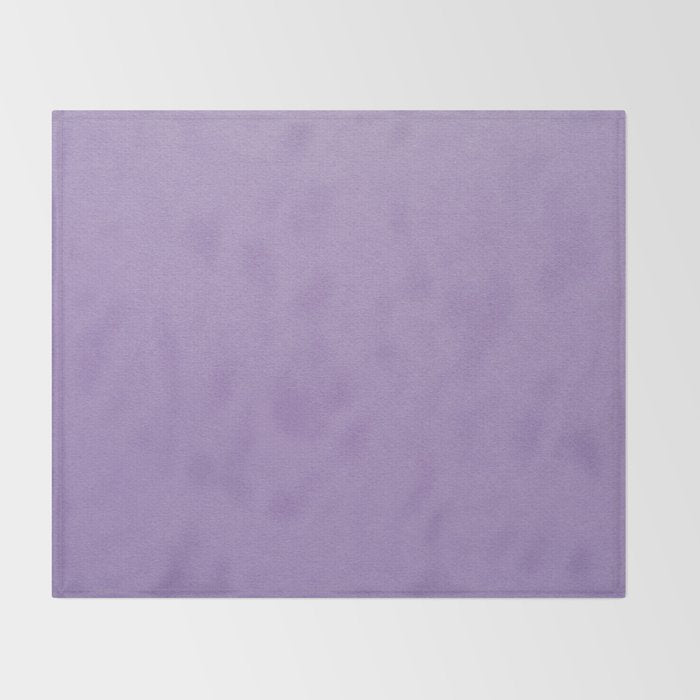 Solid Light Purple Throw Blanket Gallery Image 2
