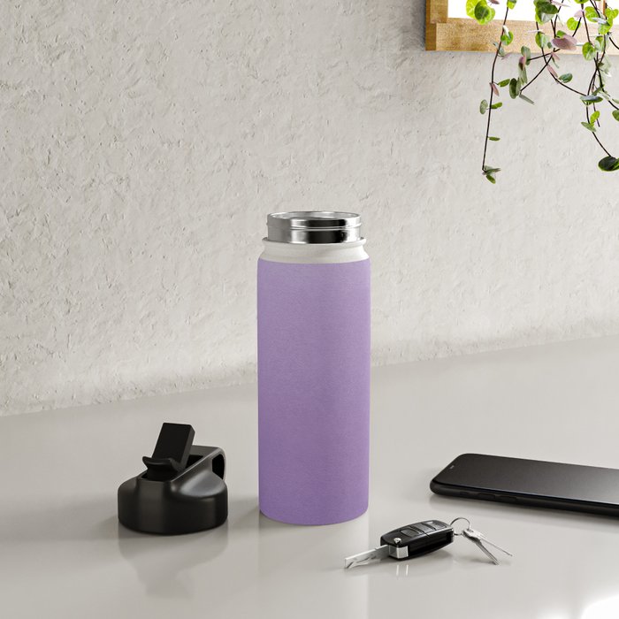 Solid Light Purple Water Bottle Gallery Image 4
