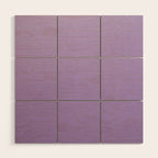 Solid Light Purple Wood Wall Art Gallery Image 1