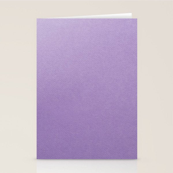 Solid Light Purple Stationery Card Gallery Image 2