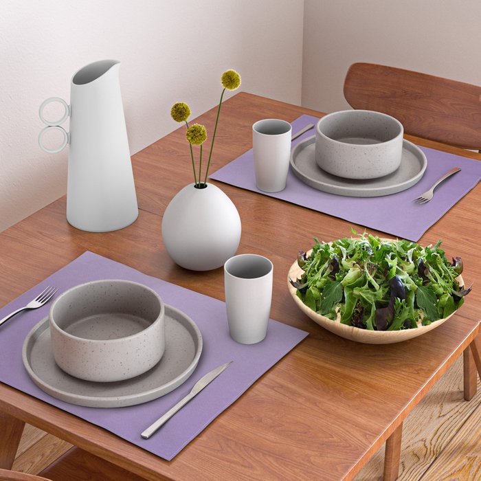 Solid Light Purple Placemat Gallery Image 2