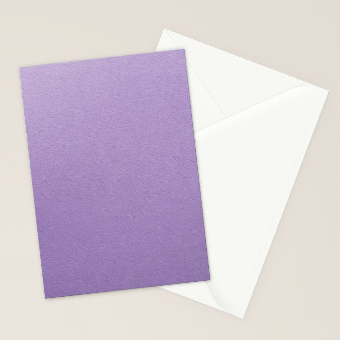 Solid Light Purple Stationery Card Gallery Image 2