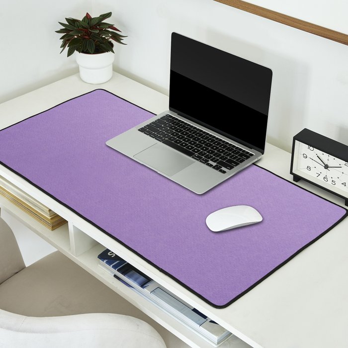 Solid Light Purple Desk Mat Gallery Image 2