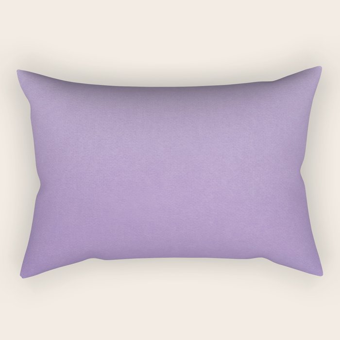 Solid Light Purple Rectangular Pillow Gallery Image 2