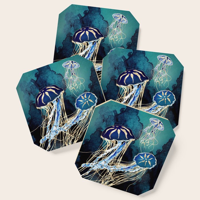 Metallic Jellyfish III Coaster Gallery Image 1
