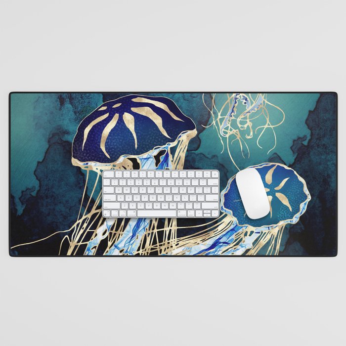Metallic Jellyfish III Desk Mat Gallery Image 1
