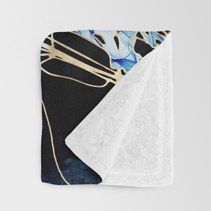Metallic Jellyfish III Throw Blanket Gallery Image 3